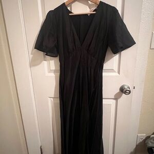 Lisa Says Gah Grace Black Midi Dress